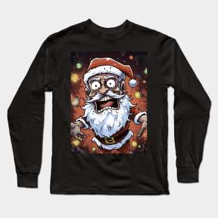 crazy little santa design Long Sleeve T-Shirt